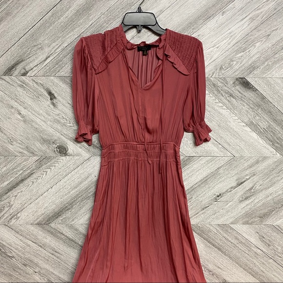 Anthropologie | Current Air Cape May Smocked Dress - Picture 4 of 11